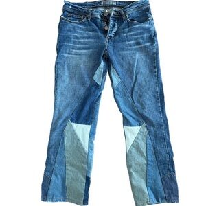 Size 28 JOES low-rise denim patch work jeans